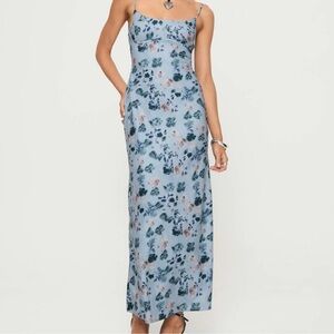 Princess Polly Blue Floral Maxi Dress